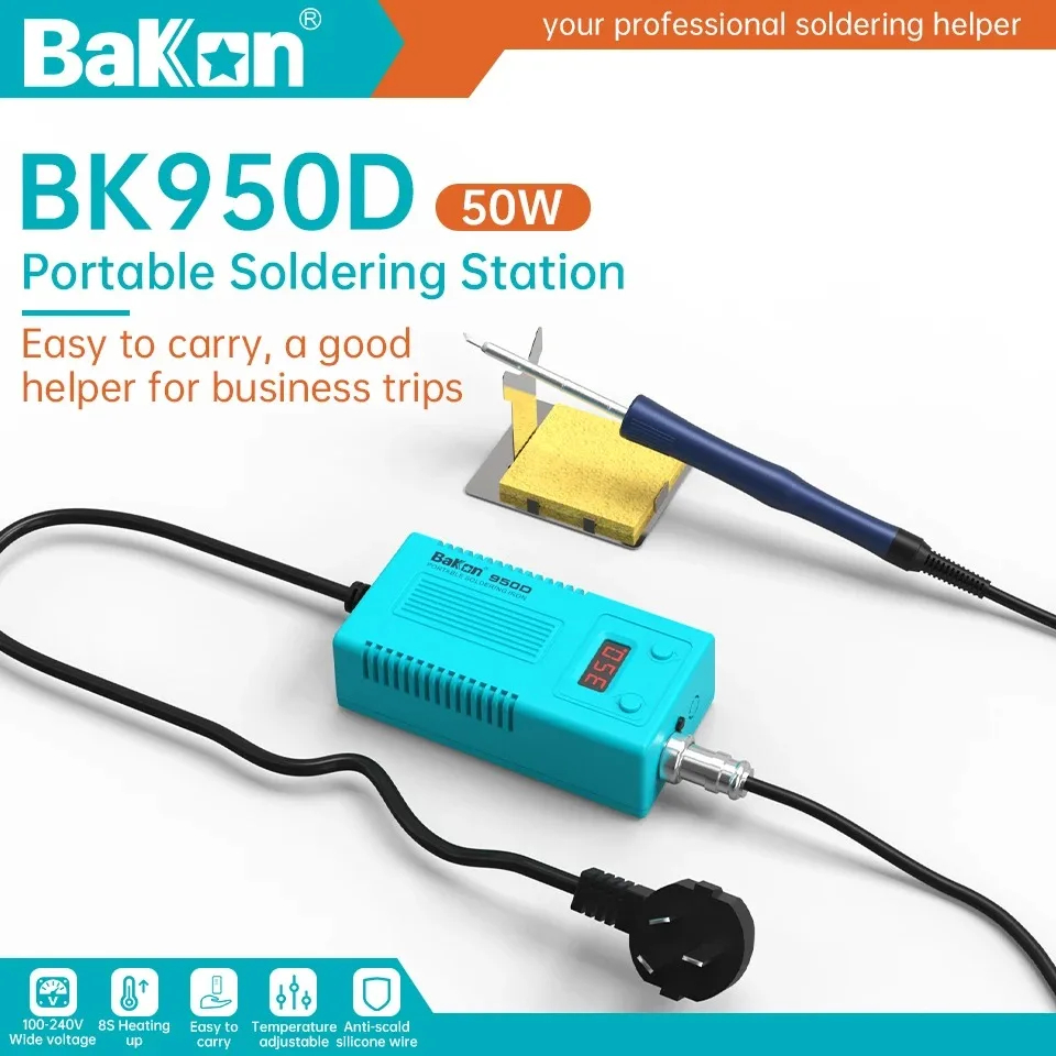 Digital Soldering Station T12 - Bakon BK950D Soldeerstation T12 Temperatuurregeling Digitaal