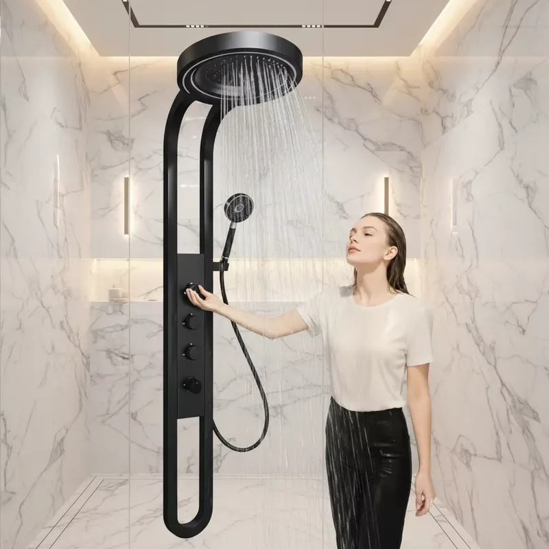 Plumbing - Homedec Douchepaneel Waterval Doucheset Warm Koud