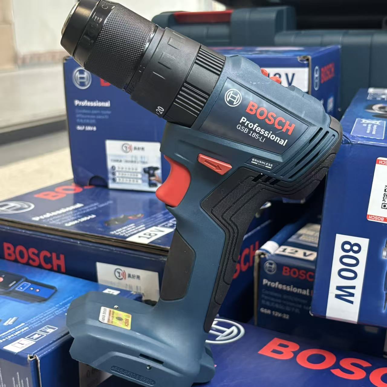 Brushless Cordless Electric Drill 18V - Bosch GSB 185-LI 18V draadloze slagboormachine