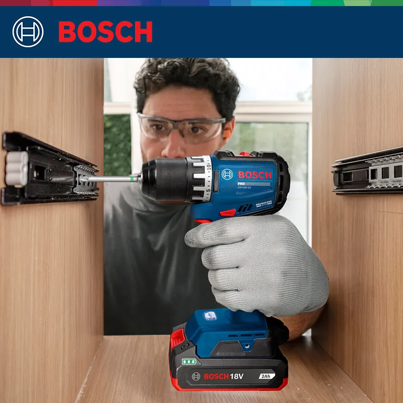 Brushless Cordless Electric Drill 18V - BOSCH GSR 18V-52 PRO Accuboormachine Borstelloze