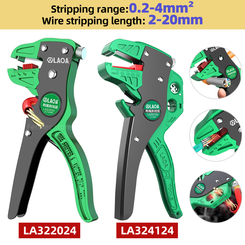 Automatic Wire Stripper Cutter - LAOA Draadstripper Gereedschap Kabelsnijtang Verstelbare elektricientang