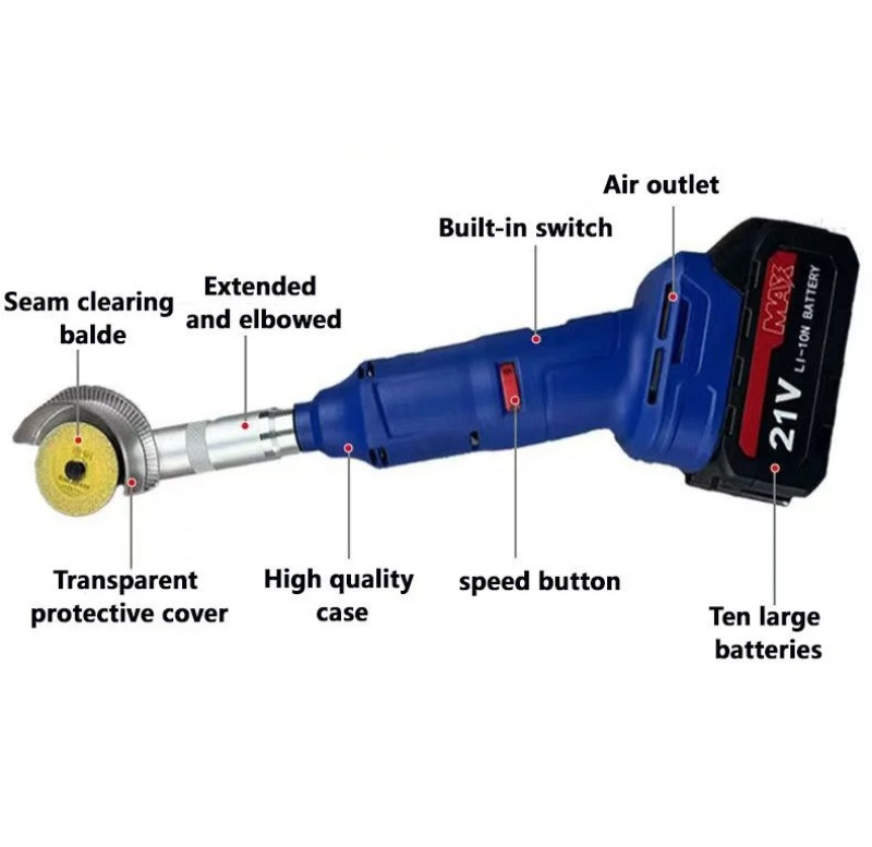Op lithiumbatterijen werkende  - Brushless Angle Grinder Battery Powered recensie en prijs