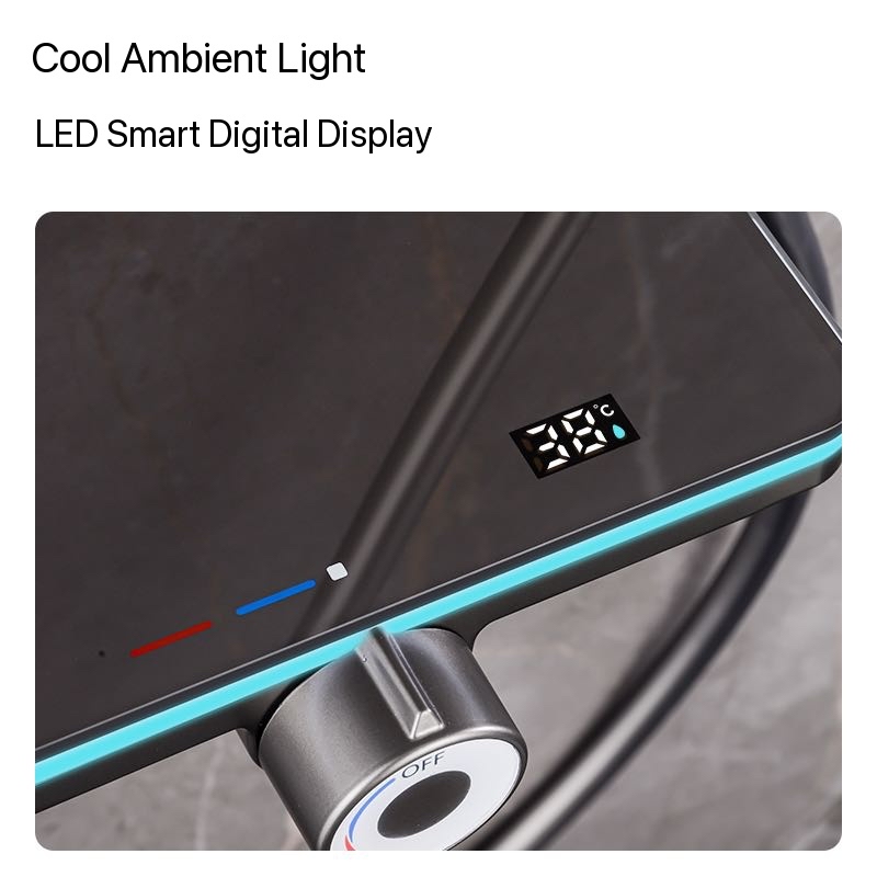 Grijze pianoknop ambient light - Plumbing recensie en prijs