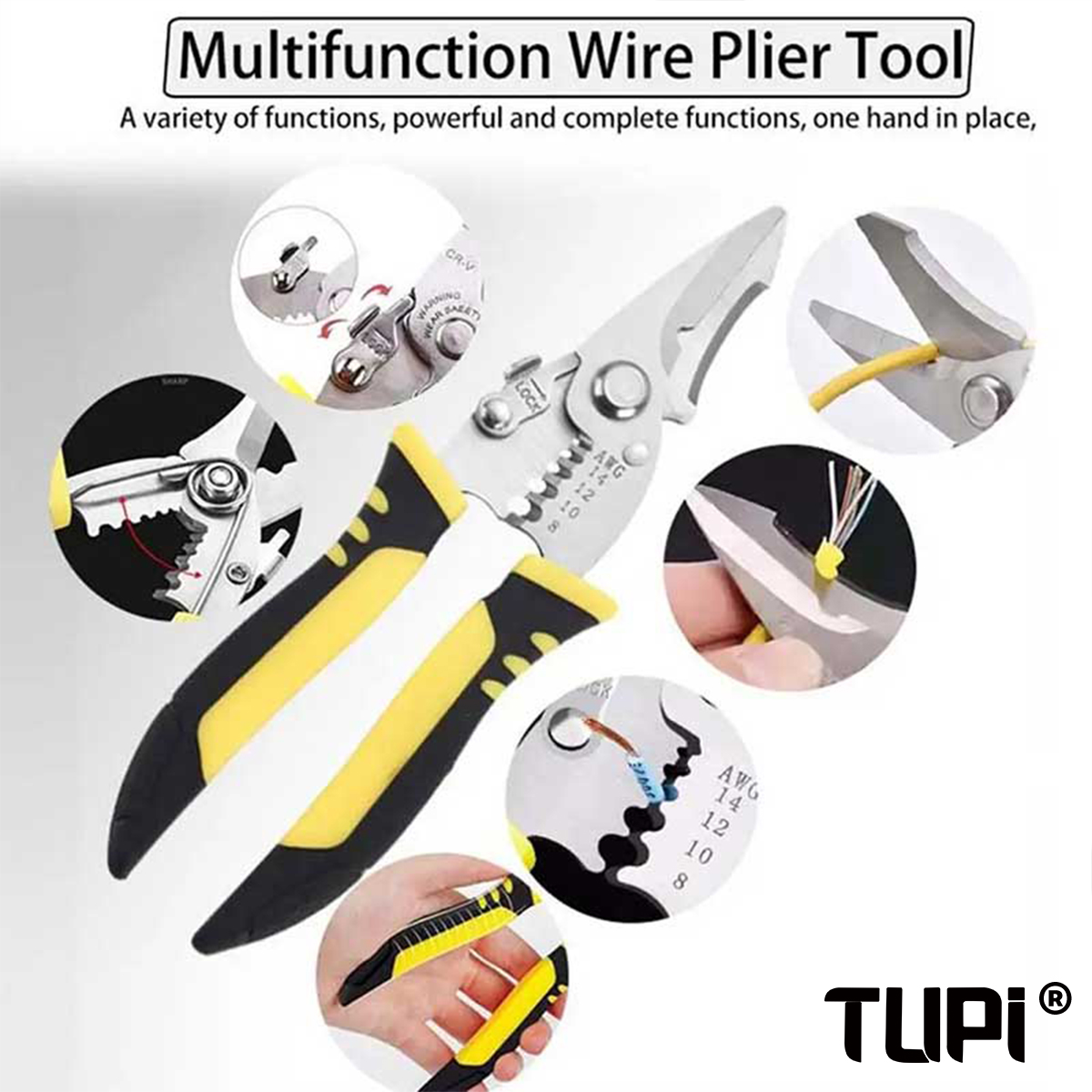 TUPI Pro Elektricientang 3-in- - Automatic Wire Stripper Cutter recensie en prijs