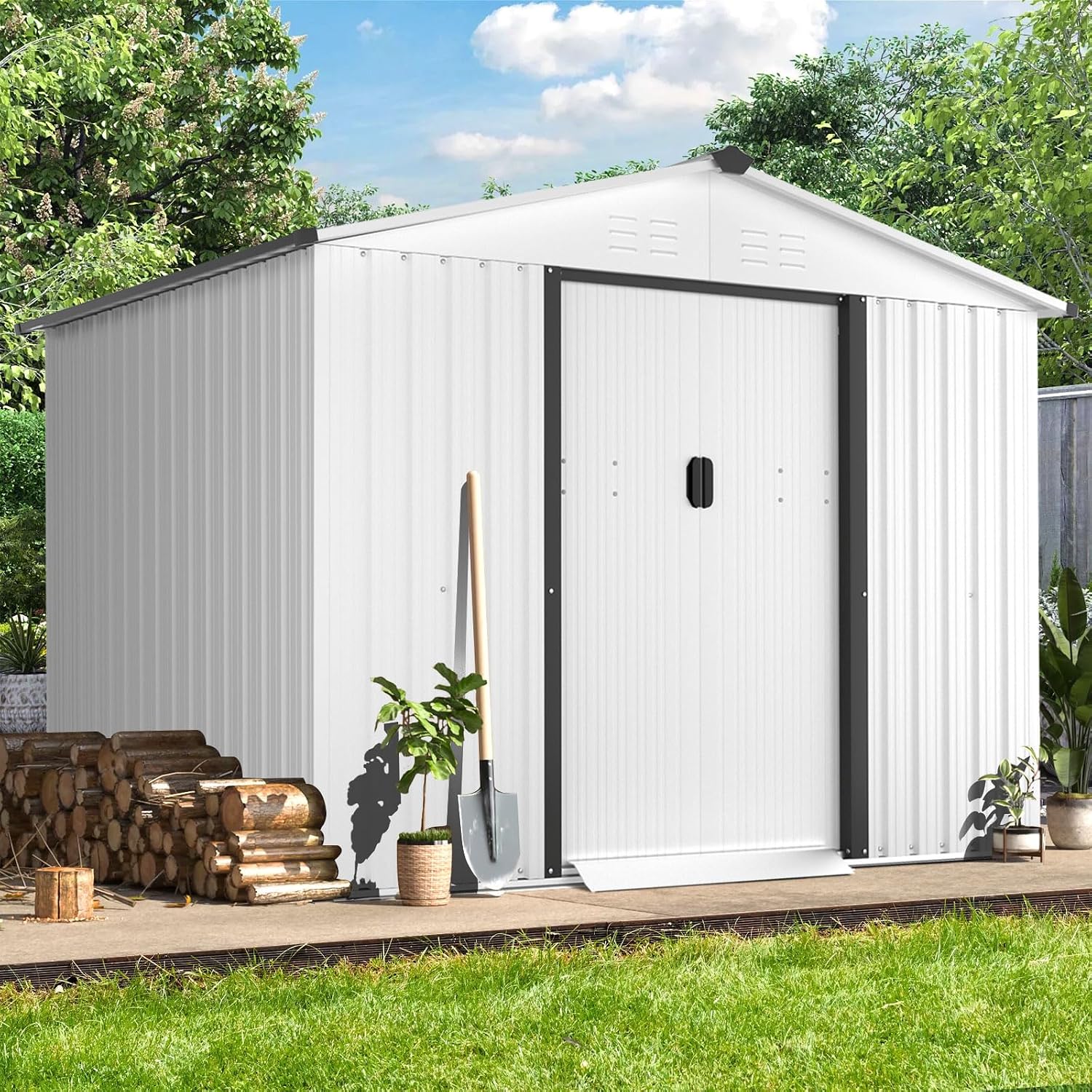 Buitenberging 6x8 FT met schui - Garden Tools recensie en prijs