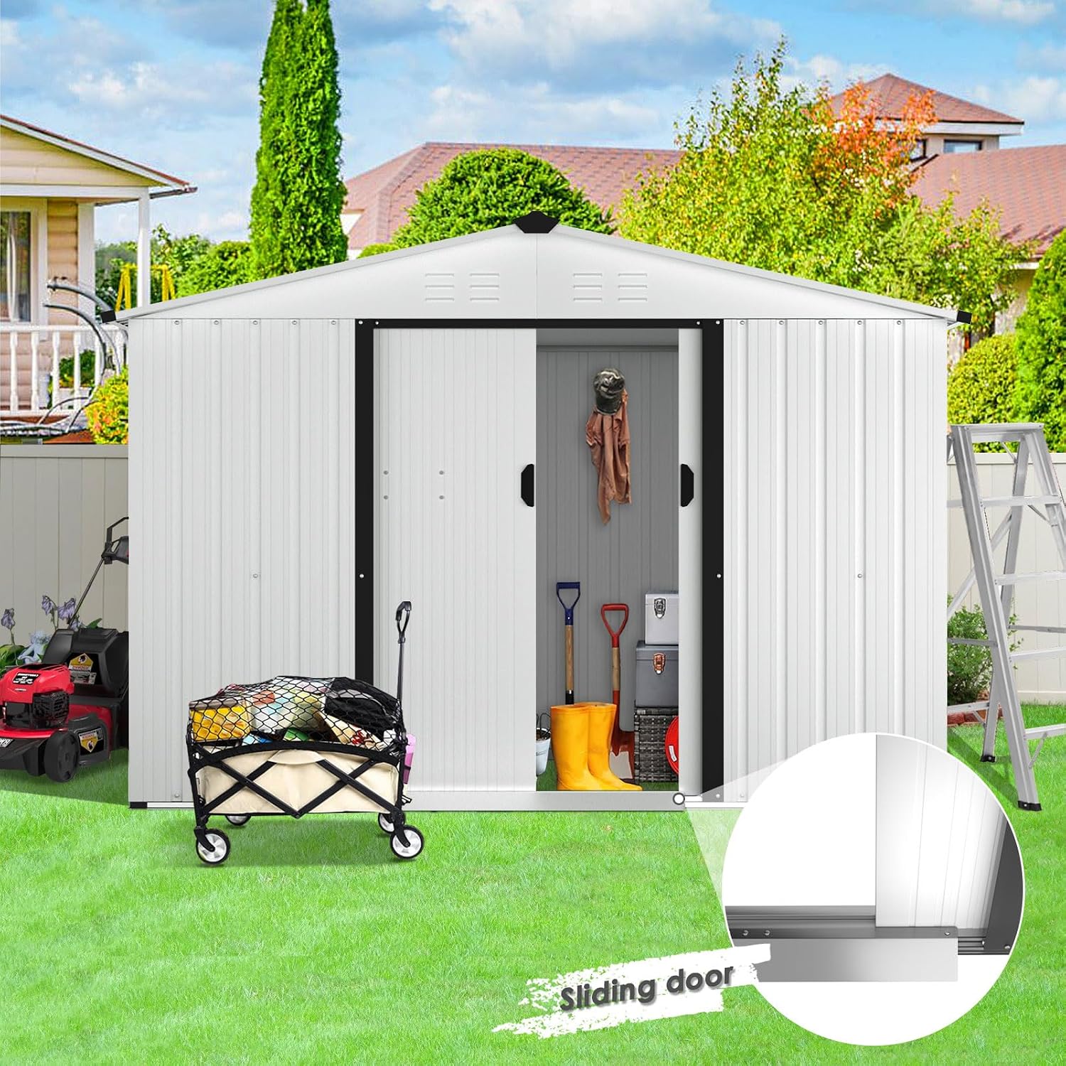 Buitenberging 6x8 FT met schui - Garden Tools recensie en prijs