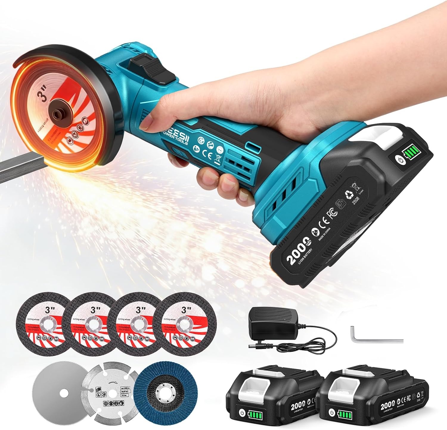 SEESII Draadloze Mini-hoekfree - Brushless Angle Grinder Battery Powered recensie en prijs