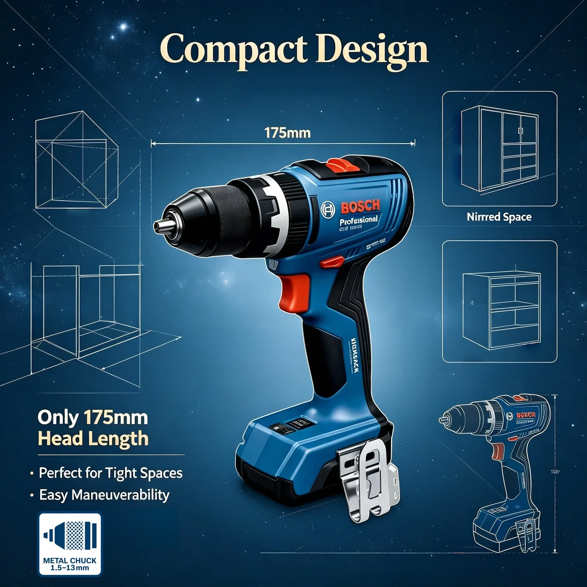 BOSCH GSB 18V-65 Borstelloze A - Brushless Cordless Electric Drill 18V recensie en prijs