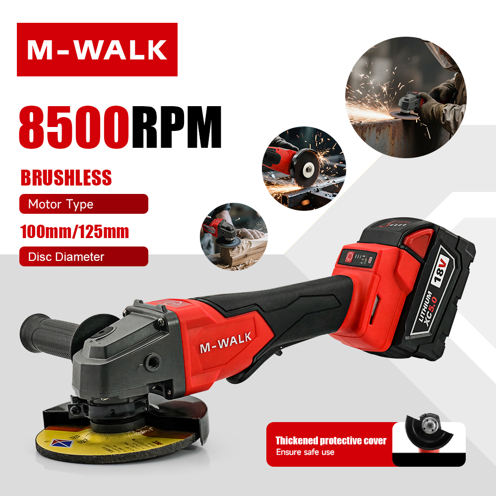 M-WALK 8500 RPM Hoge snelheid  - Brushless Angle Grinder Battery Powered recensie en prijs