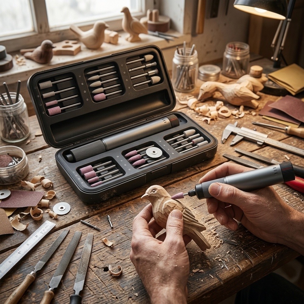 Draadloze roterende gereedscha - Cordless Rotary Tool Kit Accessories recensie en prijs