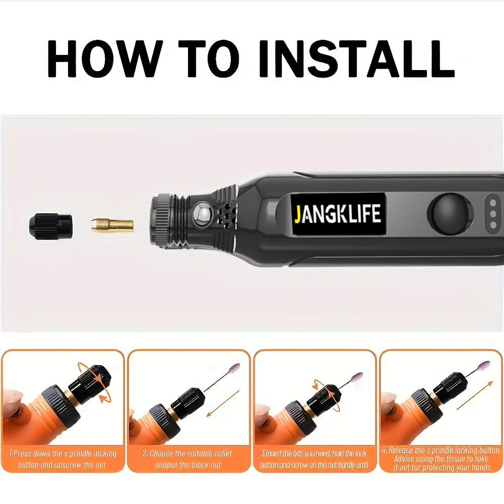 USB draadloze roterende gereed - Cordless Rotary Tool Kit Accessories recensie en prijs