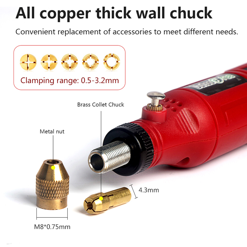 3.7V Mini Draadloze Boor Grave - Cordless Rotary Tool Kit Accessories recensie en prijs