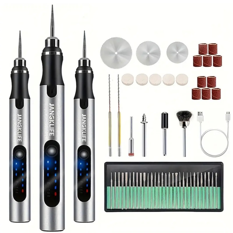 Elektrische graveerpen USB dra - Cordless Rotary Tool Kit Accessories recensie en prijs