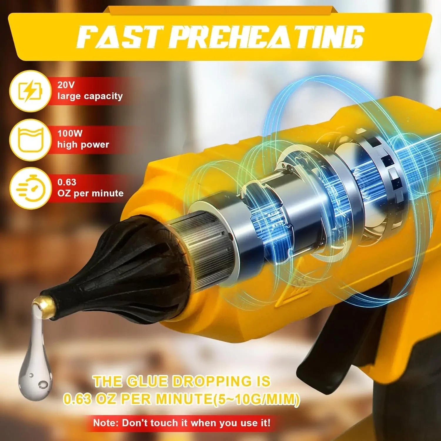 VESMATITY Elektrisch Lijmpisto - Hot Melt Glue Gun Cordless recensie en prijs