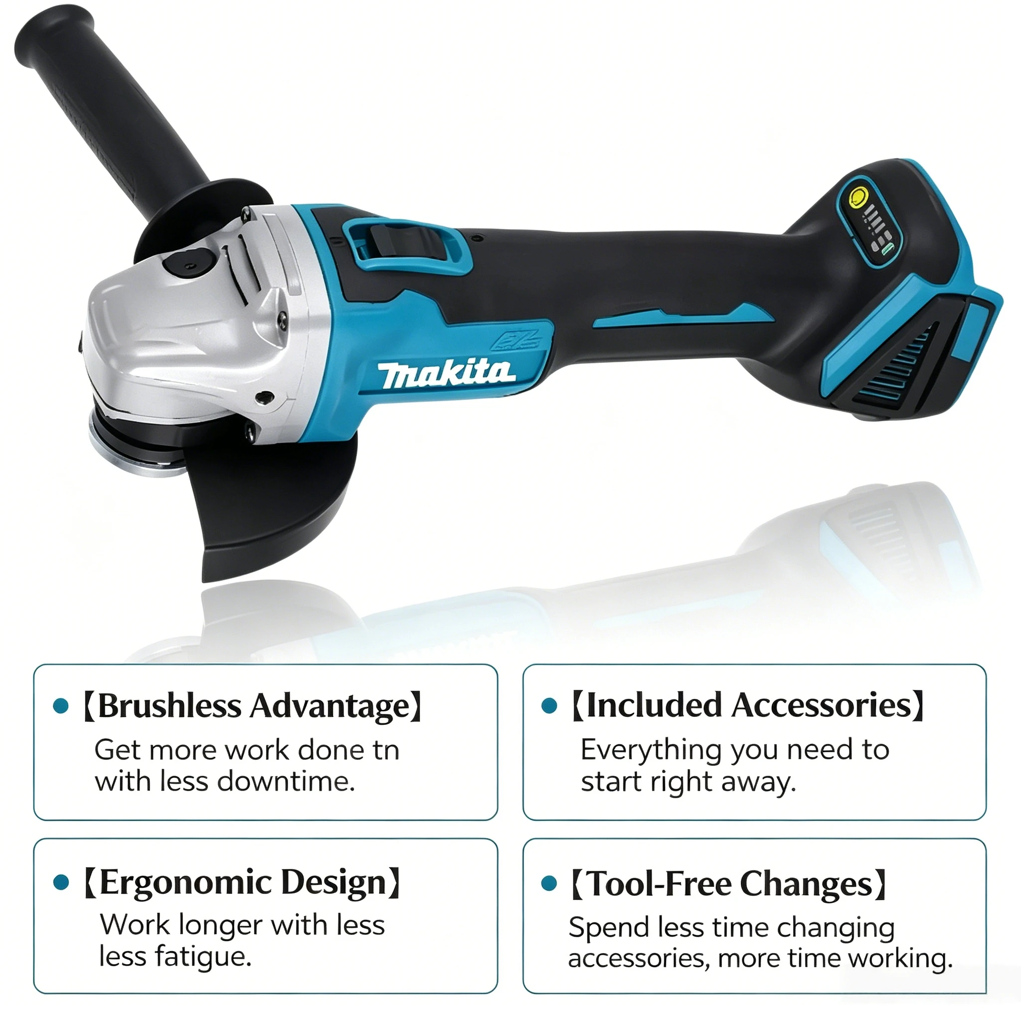 Makita DGA504 borstelloze haak - Brushless Angle Grinder Battery Powered recensie en prijs
