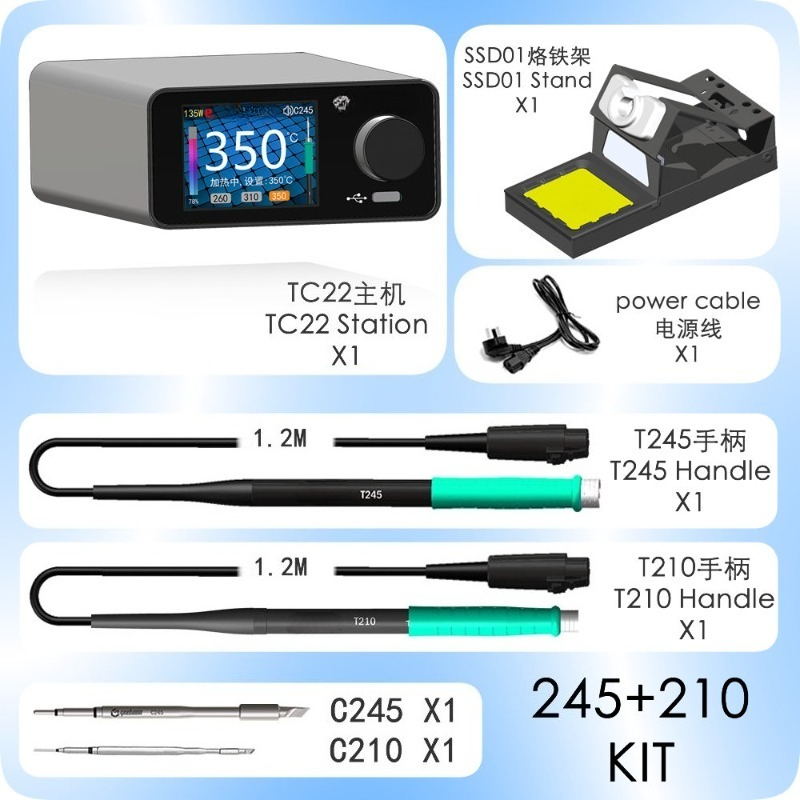 Digitaal gebogen display solde - Digital Soldering Station T12 recensie en prijs